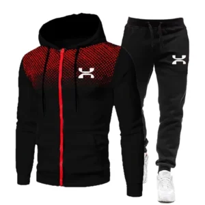 2024 Fashion Tracksuit For Men Hoodie Fitness Gym Clothing Men Running Set Sportswear Jogger Men's Tracksuit Winter Suit Sports 1