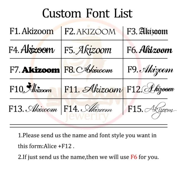 Akizoom Custom Name Bracelets Personalized Stainless Steel Letter Fashion Hand Circle for Women Men Bangles Wedding Jewelry Gift 2