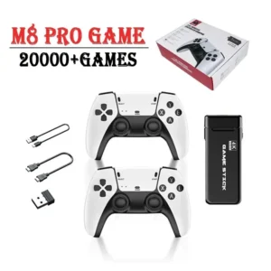 M8 Pro Video Game Console 2.4G High-definition 4K Retro Game TV Stick, Two Player Children's Gift 20000+Games Suitable 1