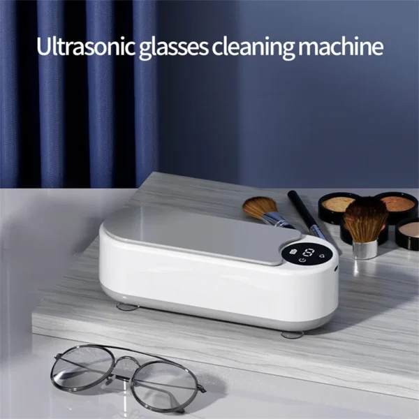 Portable Household Cleaning Machine, 450ml Clean Pod Ultrasonic Cleaner, Jewelry Cleaner Machine for Ring, Glasses, Makeup Brush 2