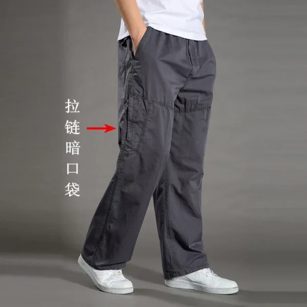 Men's Cargo Pants Summer Spring Cotton Work Wear New In Large Size 6XL Casual Climbing Joggers Sweatpants Hombre Autumn Trousers 3