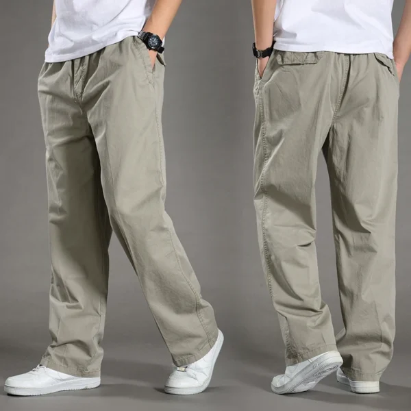 Men's Cargo Pants Summer Spring Cotton Work Wear New In Large Size 6XL Casual Climbing Joggers Sweatpants Hombre Autumn Trousers 1