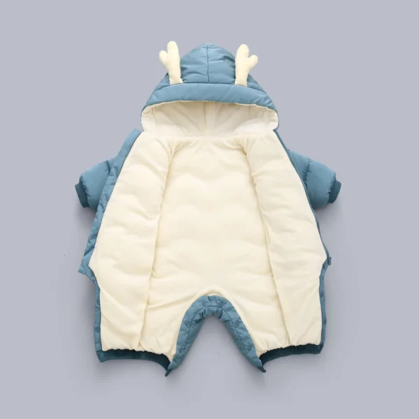 New born Warm Baby coat Winter Hooded mantle Rompers Thick Outfit Jumpsuit Overalls Snowsuit Children Boys Clothing kids clothes 4