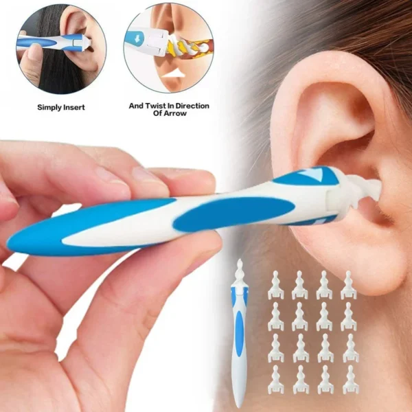 2022 Hot New Arrival Spiral Ear Cleaner Silicon Spoon Set Soft for Personal Wax Remover Cleaning Beauty Health Care Scoop Tools 1