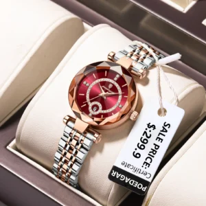 POEDAGAR Luxury Watch For Woman High Quality Diamond Ladies Quartz Watch Waterproof Date Stainless Steel Women Watches reloj+box 1