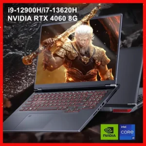 16 Inch Gaming Laptop Intel i9 12900H i7 13620H NVIDIA RTX 4060 8G 165Hz IPS Screen Windows 11 Notebook Gamer PC Computer WiFi6 1