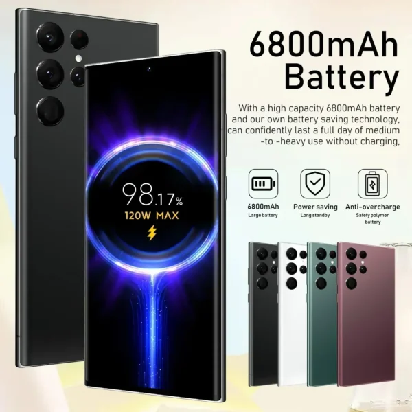 Global Version S24 ultra+ 16G+1TB telephone 7.3inch Android phone 32MP+64MP 6800mAh 5G smartphone 10 core Unlocking machine 4