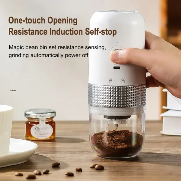 Electric Coffee Bean Grinder USB Charging Mini Coffee Bean Mill Grinder Espresso Spice Grinder for Kitchen 2