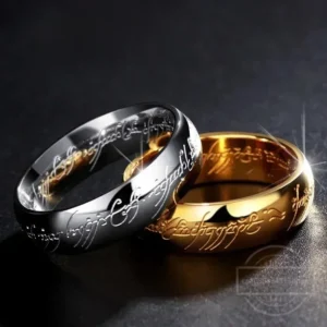 Trendy Stainless Steel Laser Engraving Exquisite Couples Wedding Rings for Men and Women Fashion Movie Jewelry Gifts 1