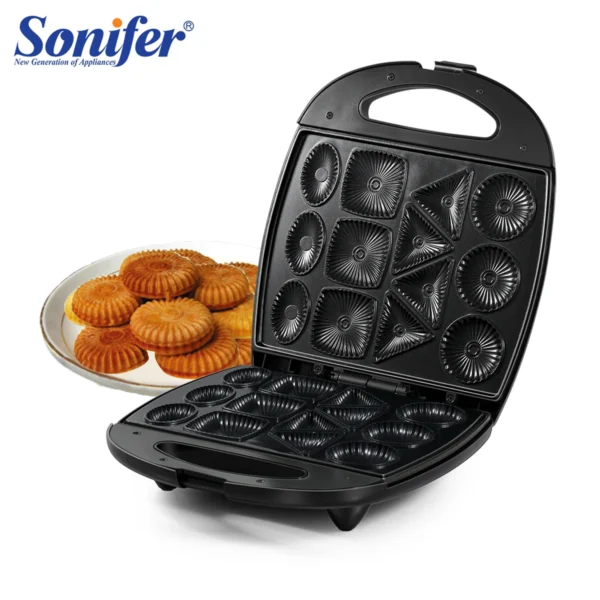 Electric Donut Maker Cooking Kitchen Appliances Bubble Egg Cake Oven Breakfast Machine Waffles Pot Iron Non-stick Coated Sonifer 1