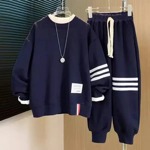 Baby Boy Girl Clothing Sets Children Pullover Sweatshirts + Cotton Sports Pants 2pc Kids Clothes Boy New Suit 2024 4